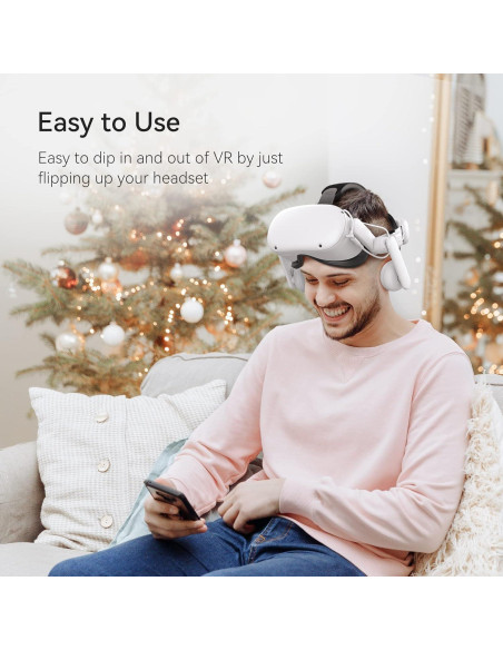 Correa de Cabeza KIWI design con Batería 6400mAh para Quest 2