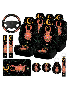 Riakrum Juego Completo Cubiertas de Asiento Coche Escarabajo
