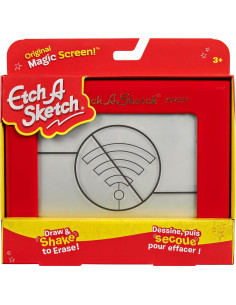 Etch A Sketch Clásico Rojo Juguete de Dibujo 22,86x18,73cm 2