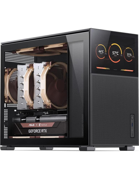 Caja de PC Jonsbo D31 MESH Negro Micro ATX con Pantalla