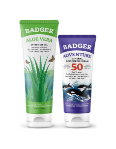 Protector Solar Mineral SPF 50 + Gel de Aloe Vera Orgánico 100ml