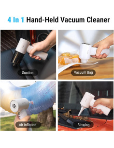 Aspiradora de Coche Inalámbrica Portátil 4 en 1 AP10 14KPA 2