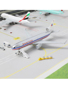 Modelo de Avión MD-11 Americano QIYUMOKE 21 cm Metal 2