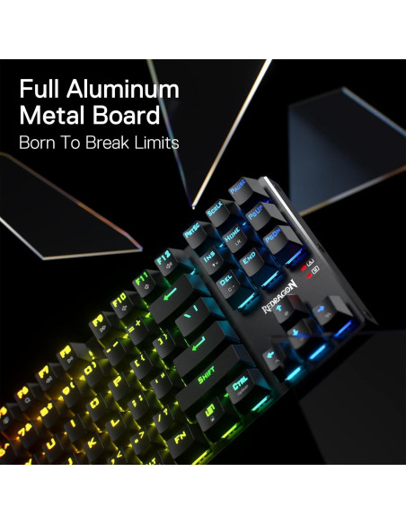 Teclado Gaming Inalámbrico Redragon K660RGB-PRO TKL 87 Teclas