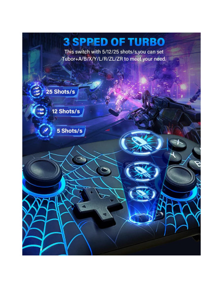 Controlador Inalámbrico DBEPANK Pro para Nintendo Switch