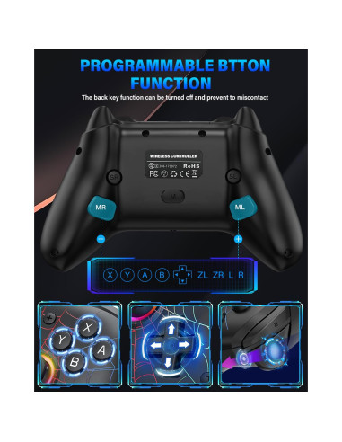 Controlador Inalámbrico DBEPANK Pro para Nintendo Switch