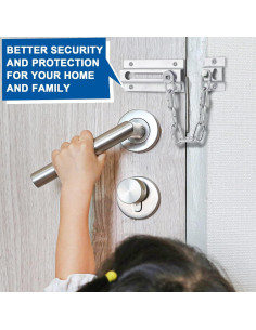 Cerradura de Cadena para Puerta INBOF - 2 Paquete Acero Inoxidable 2