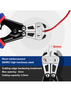 Cortador de Pernos WORKPRO 20.32 cm Mango Ergonómico 2