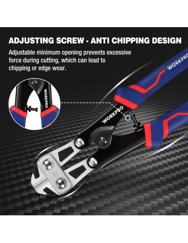 Cortador de Pernos WORKPRO 20.32 cm Mango Ergonómico