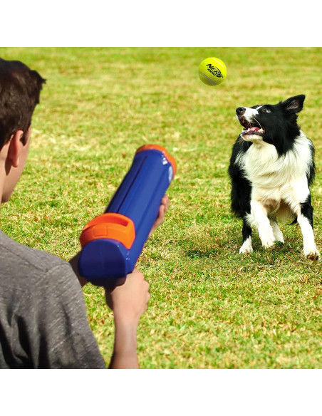 Blaster Nerf Dog 30.48cm con Pelotas de Tenis 5.08cm