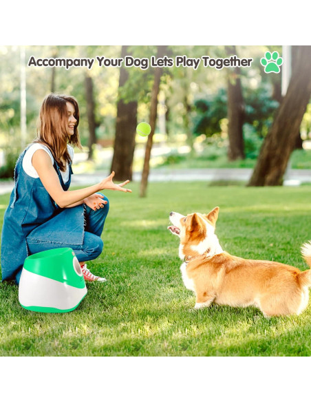 Lanzador de Pelotas WookYumy Verde con 6 Pelotas Mini Lanzador de Pelotas WookYumy Verde con 6 Pelotas Mini