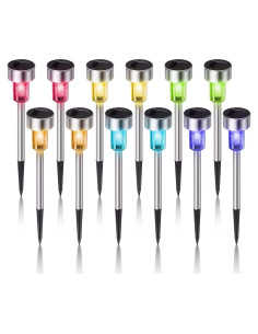 Luces Solares Dream Master LED Jardín 12 Piezas Multicolor