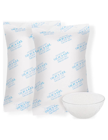 Paquetes de Gel de Sílice Deshidratante SmKitGod 100g (10 Unidades)