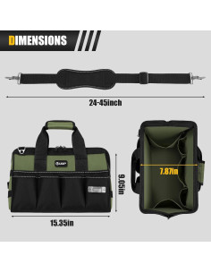 Bolsa de Herramientas UUP 39 cm 16 Bolsillos Resistente 2