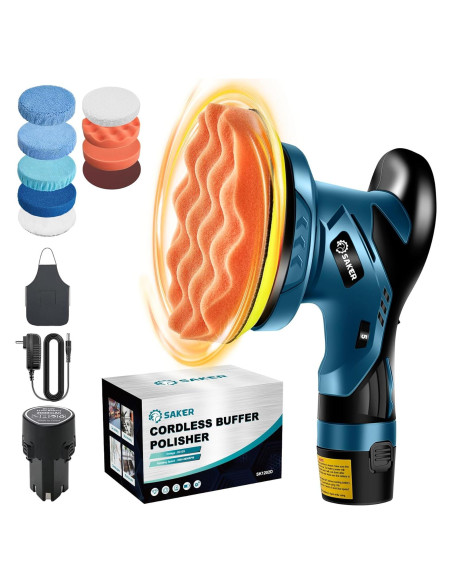 Pulidor Inalámbrico Saker SK1202D 12V 2000mAh 6" Accesorios Pulidor Inalámbrico Saker SK1202D 12V 2000mAh 6" Accesorios