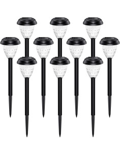 Luces Solares URAGO 10 Piezas LED Impermeables Jardín 2