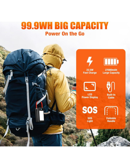 Banco de energía portátil Pangootek 99Wh con carga rápida Banco de energía portátil Pangootek 99Wh con carga rápida
