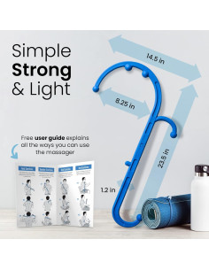 Masajeador de Espalda y Cuello LiBa - Alivio de Dolor Azul 2