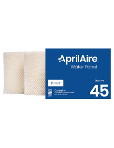 Filtro de Panel de Agua AprilAire 45 para Humidificadores 400, 400A, 400M - Paquete de 2