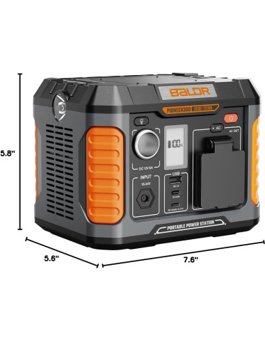 Estación de Energía Portátil BALDR Pioneer 300W 231Wh