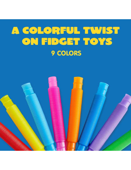 Set de 72 Tubos Pop JOYIN Antiestrés para Niños - 9 Colores