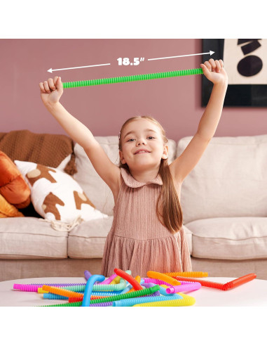 Set de 72 Tubos Pop JOYIN Antiestrés para Niños - 9 Colores