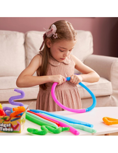 Set de 72 Tubos Pop JOYIN Antiestrés para Niños - 9 Colores