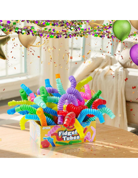 Set de 72 Tubos Pop JOYIN Antiestrés para Niños - 9 Colores