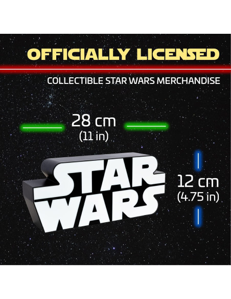 Luz LED Star Wars Paladone Montable en Pared 28.5 cm