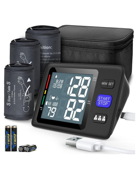 Máquina de Presión Arterial AQESO U80AH, 3 Mangas Ajustables