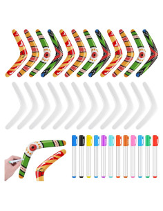 24 Boomerangs DIY JellyArch + Marcadores para Colorear