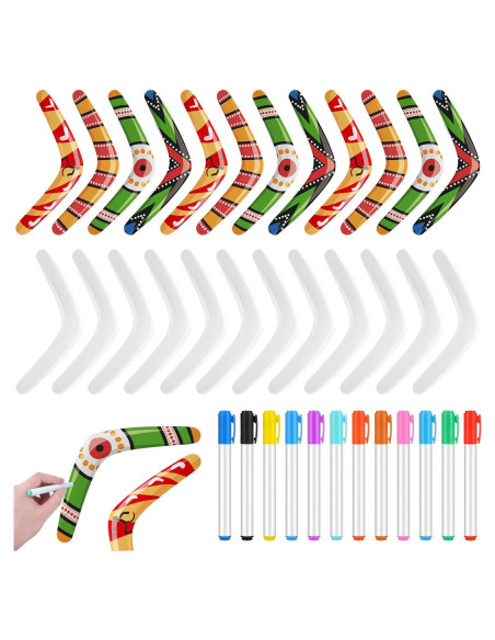 24 Boomerangs DIY JellyArch + Marcadores para Colorear