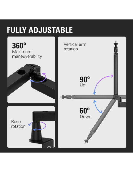 Brazo de Micrófono Elgato Wave Mic Arm LP Ajustable