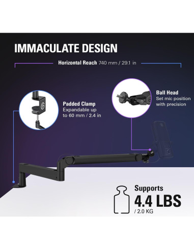 Brazo de Micrófono Elgato Wave Mic Arm LP Ajustable