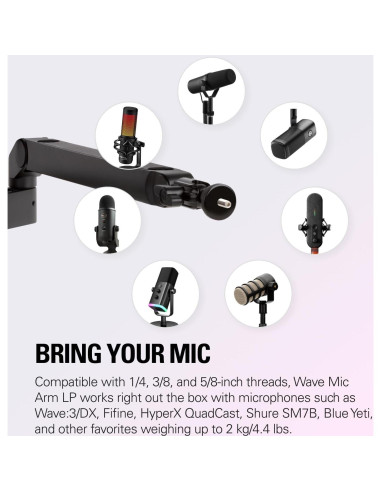 Brazo de Micrófono Elgato Wave Mic Arm LP Ajustable