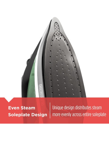 Plancha de Vapor BLACK+DECKER ICR2020 Verde Antiadherente