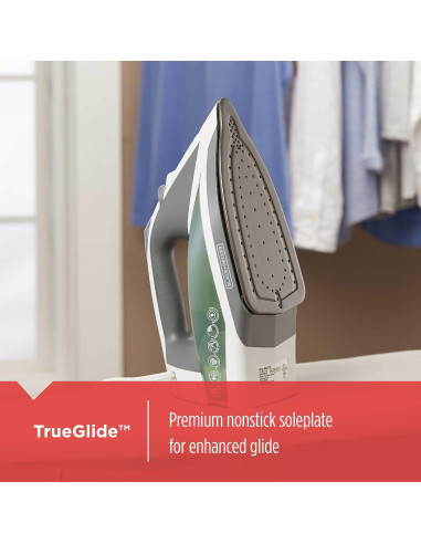 Plancha de Vapor BLACK+DECKER ICR2020 Verde Antiadherente