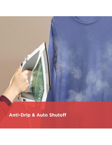 Plancha de Vapor BLACK+DECKER ICR2020 Verde Antiadherente