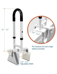 Barra de Agarre Ajustable HEPO para Baño Antideslizante 2