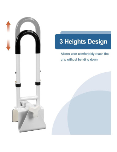 Barra de Agarre Ajustable HEPO para Baño Antideslizante