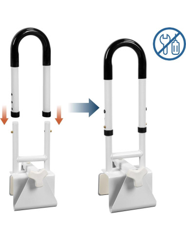 Barra de Agarre Ajustable HEPO para Baño Antideslizante