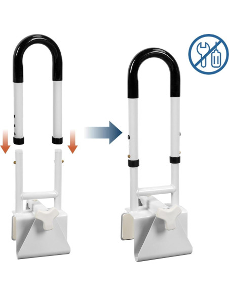 Barra de Agarre Ajustable HEPO para Baño Antideslizante