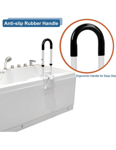 Barra de Agarre Ajustable HEPO para Baño Antideslizante