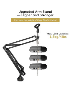 Soporte de Micrófono TONOR T20 Ajustable con Filtro Antipop 2