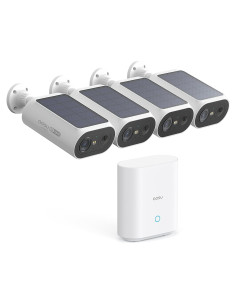 Cámaras de Seguridad Solar AOSU Kit de 4 para Exterior