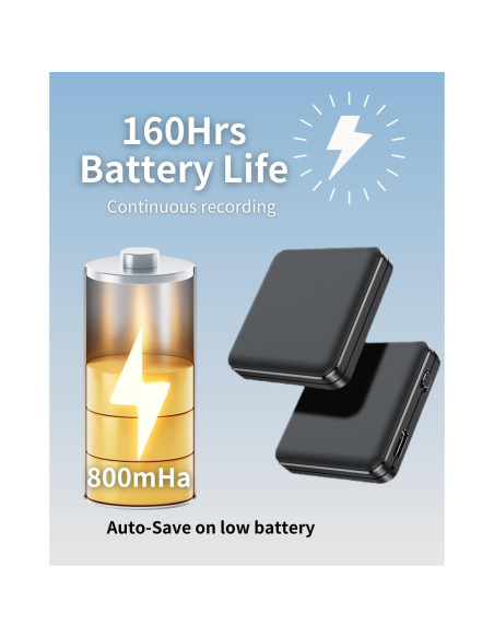 Grabadora de Voz Cozymo R8 64G 160H Activación por Voz