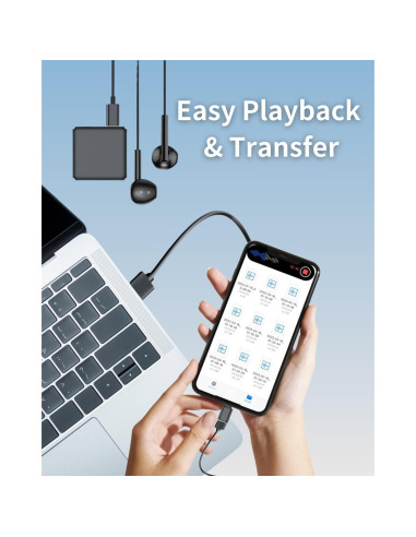 Grabadora de Voz Cozymo R8 64G 160H Activación por Voz