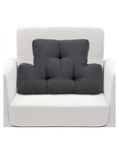 Almohada Lumbar TANYOO Gris Oscuro Soporte Espalda 59x39cm
