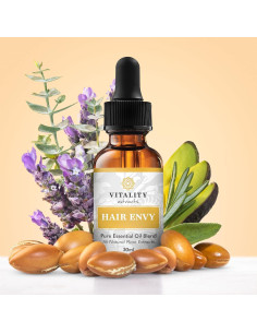 Suero Natural para el Crecimiento del Cabello - Envidia del Cabello - 100% Aceites Esenciales - 68g 2