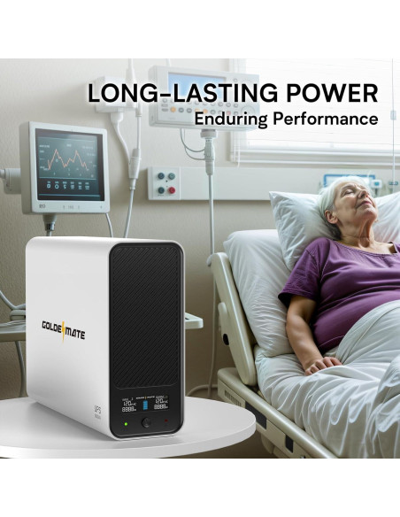 UPS 1000VA GOLDENMATE 800W 8 Salidas Batería LiFePO4